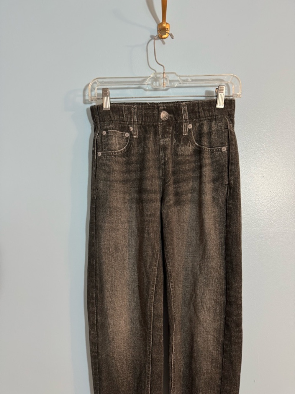 Rag & Bone XS Black Wash Sweatpant-Style Jeans – Scrunched Hem size XS - Picture 2 of 7